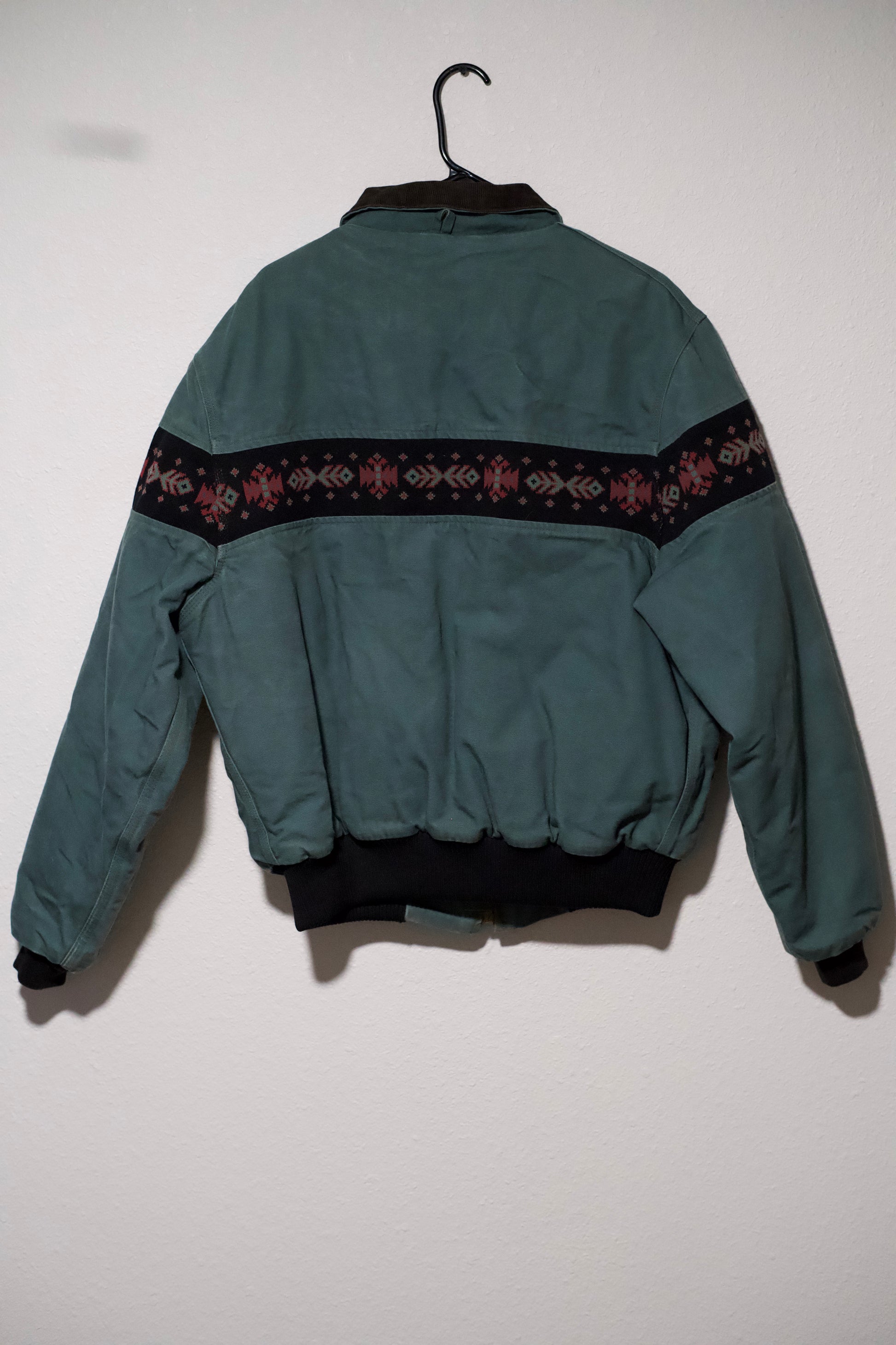 90s Spruce Green Aztec Carhartt Jacket