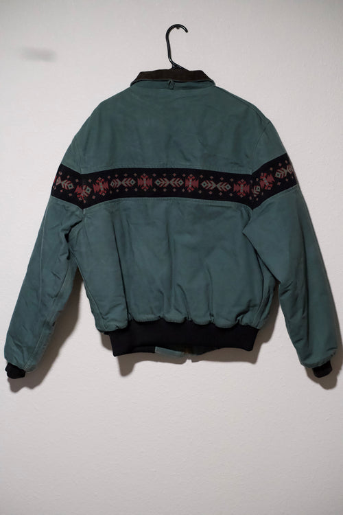 90s Spruce Green Aztec Carhartt Jacket