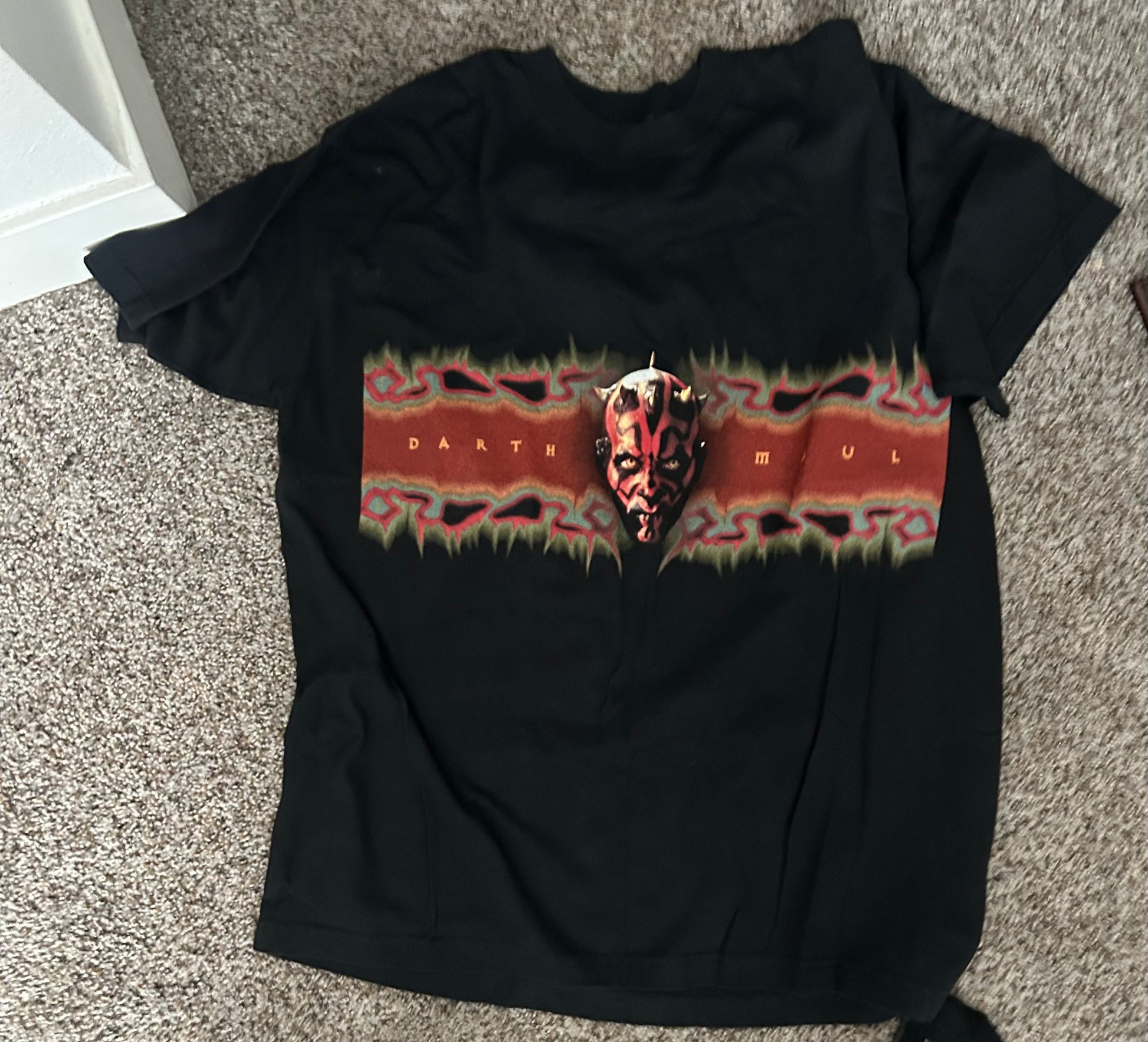 1999 Star Wars Darth Maul Wrap Around Movie Promo T